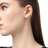 SOHI Women's Crystal Silver Bling Cuff Earrings - 4 of 4