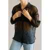 Women's Sheer Button Down Shirt - Things Between - 4 of 4