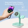 HTUTWOO Charging Station, Magnetic Wireless Charger, 5 in 1 Fast Mag-Safe Wireless Charger Stand for iPhone, Apple Watch and Airpods - 2 of 4