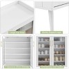 5-Tier Shoe Cabinet with Glass Doors, Entryway Shoe Organizer with Adjustable Shelves, Spacious Storage for Hallway, Living Room - 3 of 4