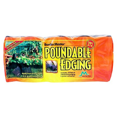 Border Master Poundable Lawn Edging Black - Black - Master Mark Plastics