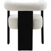 Meridian Furniture,Barrel Boucle Fabric Dining Chair - 2 of 4