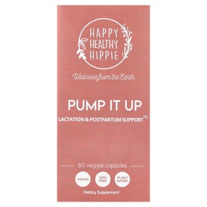 Happy Healthy Hippie Pump It Up, Lactation & Postpartum Support, 60 Veggie Capsules - 1 of 4