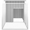 vidaXL Chicken Cage Anthracite Galvanized steel 78.7 x 35.8 x 39.4 in - Gray 78.7" x 35.8" x 39.4" - 4 of 4