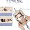 Narwey Striped Wide Open Makeup Bag Women, Travel Toiletry Bag - 3 of 3