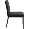 Meridina Furniture,Reeves Black Chenille Fabric Upholstered Dining Side Chair, Set of 2 - 4 of 4