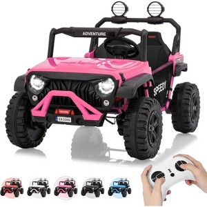 2 Seater Ride on Car for Kids, 24V Ride on Toy, Fast 4.97MPH Truck, 4WD Kids Electric Vehicles with Remote Control, Spring Suspension - 1 of 4