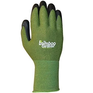 Bellingham Bamboo Gardener Gloves, Nitrile Palm, Green, Size Small (1 pair) - 1 of 3