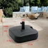 Pellebant Patio Market Pole Umbrella Base Stand Holder Square Water or Sand Filled - 3 of 4