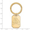 Black Bow Jewelry 14k Yellow Gold Plated Sterling Silver East Carolina Pirates NCAA Key Chain - 2 of 3