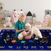 Outer Space Rug for Kids, Solar System, ABC Alphabet, Non-Slip, Low Pile, Ultra Soft, Educational Floor Mat for Bedroom. - 3 of 4