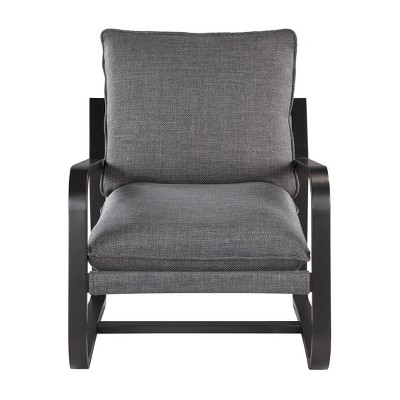 NicBex Polyester Accent Chair,Upholstered Living Room Chairs with High Backrest and Metal Frame,Modren Armchair,Club Chairs for Living Room