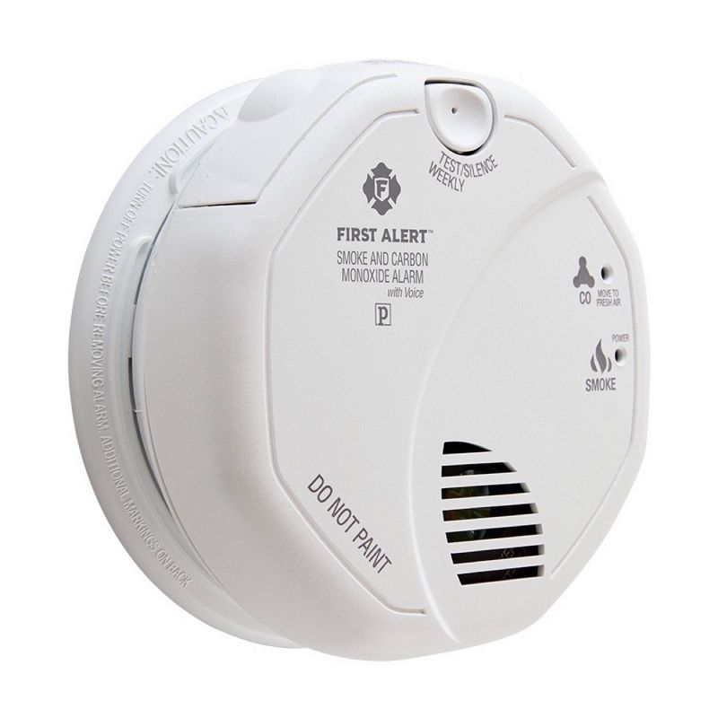 First Alert SC7010BPVCN Hardwired Smoke &#38; Carbon Monoxide Detector with Voice Location and Battery Backup, 3 of 8