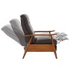 Lyngins Modern Massage Recliner with Adjustable Footrest & Wood Arm,Accent Lounge Chair for Bedroom,Living Room - 4 of 4