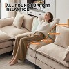 Modular Shape Sectional Sofa, Deep Seat Cloud Couch with Armrest & Plush Corduroy, Boneless Compression Sleeper Sofa, No Assembly - 3 of 4