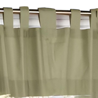 Sage Cotton Tab Top Insulated Valance - 40" x 15"