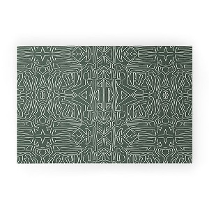 Marta Barragan Camarasa Abstract pattern linear stroke Looped Vinyl Welcome Mat - Society6 - 1 of 4