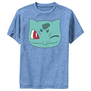 Boy's Pokemon Bulbasaur Wink Face Performance Tee - 1 of 4