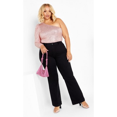 Women's Plus Size Katelyn Bodysuit - soft pink | CITY CHIC