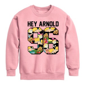 Boys' - Hey Arnold! - Arnold 1996 Graphic Long Sleeve Fleece Sweatshirt - 1 of 3
