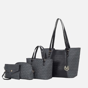 MKF Collection Lippa Tote Crocodile Embossed Vegan Leather Women’s Bag Purse Set by Mia K - 1 of 4