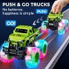 Glowing Wheels Monster Truck Toy for Boys Toddlers Ages 1-6 Years Childrens Gift Red and Green one size - 3 of 4