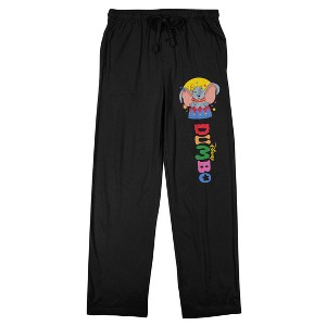 Dumbo Logo on Black Adult Sleep Pant - 1 of 4