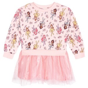 Disney Princess Toddler Girls' Glitter Pleated Allover Print