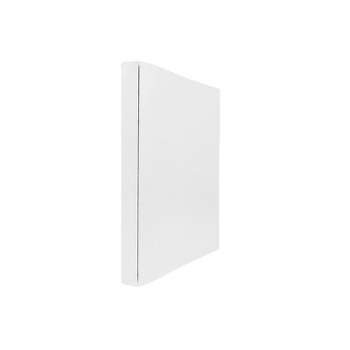 JAM Paper Italian Leather 0.75 Inch Binder White 3 Ring Binder Sold Individually (369231776) 
