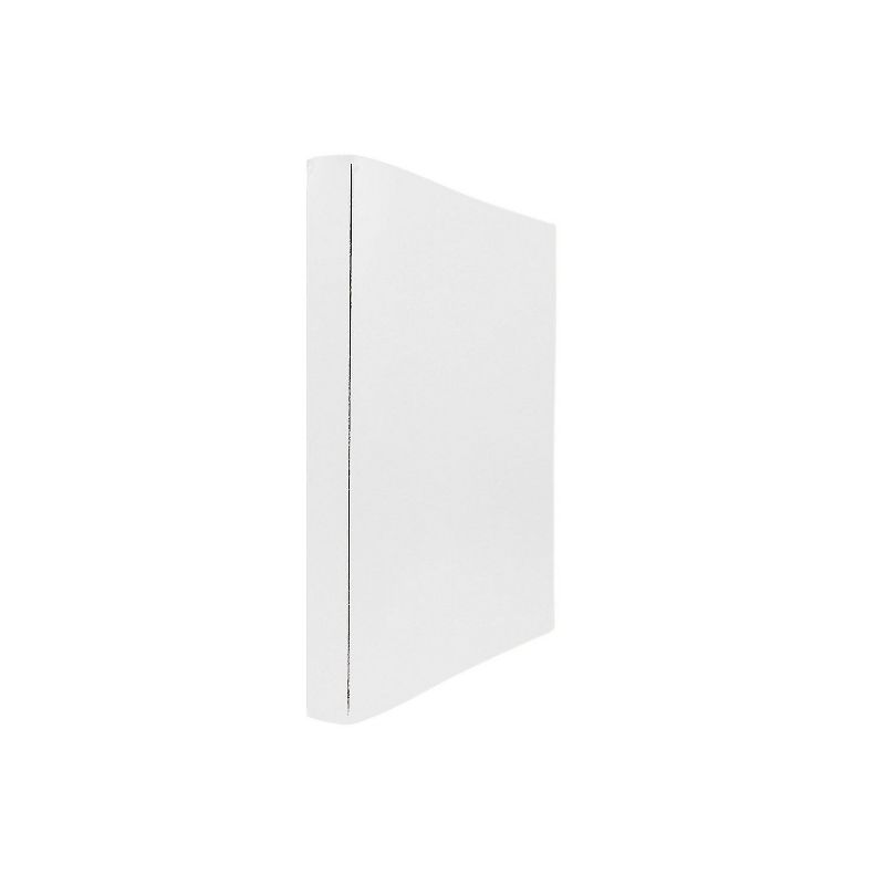 JAM Paper Italian Leather 0.75 Inch Binder White 3 Ring Binder Sold Individually (369231776) , 1 of 5