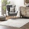 Nuloom Annella Striped 4x6 Indoor Area Rug for Living Room Bedroom Dining Room Kitchen, Beige - 2 of 4