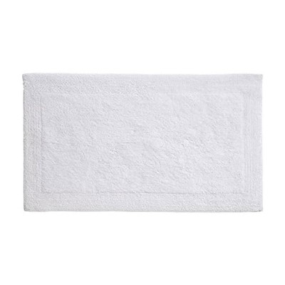 Grund Puro Series 17 x 24 Inch 100 Percent Organic Cotton Reversible Ultra Plush High Pile Absorbent Luxury Bath Floor Mat, White