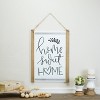 VIP Metal 22 in. White Home Sweet Home Wall Sign - 3 of 4