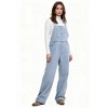 Women's Classic Denim Overalls – Relaxed Fit with Wide Legs & Functional Pockets Casual Workwear for Everyday Style Cherie Code - 4 of 4