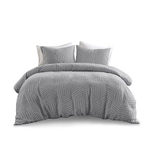 Gracie Mills Eirian Elegance Unveiled 3-Piece MatelassÃ© Jacquard Comforter Ensemble - 1 of 4