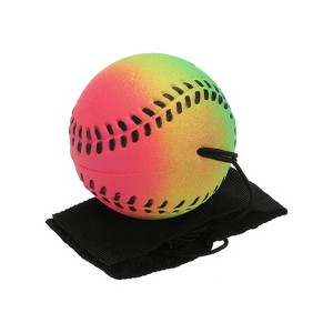 Unique Bargains Rubber Adjustable Soft Wear-Resistant Reaction Training Balls 2.5 Inch Mixed Colors - 1 of 4