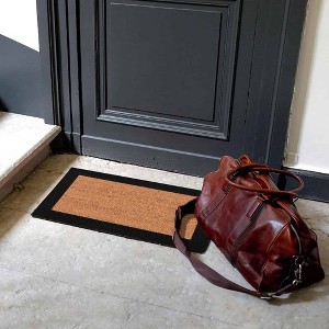 Evideco French Home Goods Sheltered Front Door Mat Coir Coco Fibers Rug 24x13 - 1 of 4