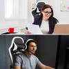 Costway Gaming Desk&Massage Gaming Chair Set w/ Footrest Monitor Shelf Power Strip White - 4 of 4