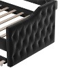 Kumasinova Twin Size Tufted Upholstered Daybed with Trundle,Velvet Sofa Bed Frame with USB&Type-C Charging Ports for Adults,No Box Spring Needed - 4 of 4
