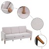Karl Home |Charlies Three Seats Without Chaise Concubine Solid Wood Frame Sofa - 4 of 4