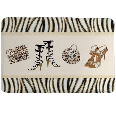 Laural Home Wild for Fashion 20"W x 30"L Memory Foam Rug