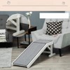 VisioGear Dog Ramp for Bed, Pet Ramp for Dogs with Non-Slip Carpet and Top Platform, White, 49.25"*15.75"*14" - 4 of 4