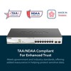 D-Link 10-Port Gigabit Smart Managed PoE+ Switch, 8x PoE+ Ports (130W) + 2x Optical SFP Ports (DGS-1210-10MP) - 2 of 4