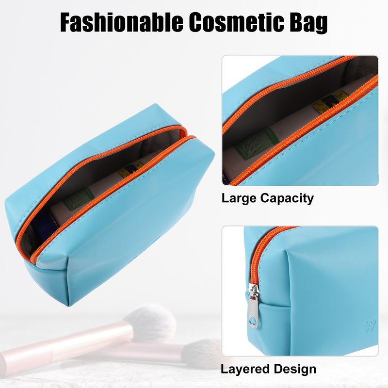 Unique Bargains Portable Makeup Bag Cosmetic Travel Toiletry Bag Waterproof Case Make Up Organizer Case for Women, 2 of 7