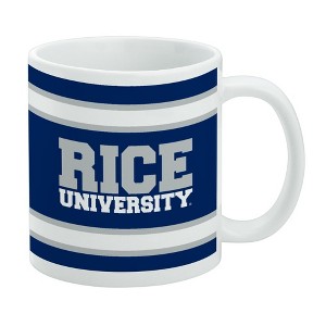 Rice University Stripes Ceramic Coffee Mug Novelty Gift Mugs for Coffee Tea and Hot Drinks 11oz White - 1 of 4