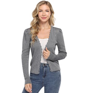The Women's Cropped Cardigan Sweaters - 1 of 4