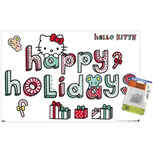 Trends International Hello Kitty: 17 Holiday - Happy Holidays Unframed Wall Poster Prints - 1 of 4