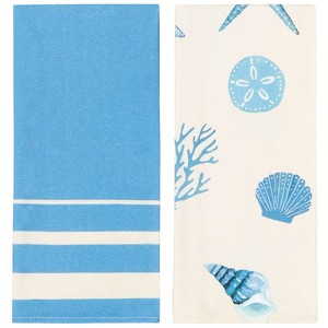 The Lakeside Collection Coastal Kitchen Collection - Set of 2 Kitchen Towels - 1 of 3