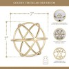 Cheung's Thayer Small Golden Circular Orb - 3 of 4