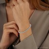 Pompeii3 2ct Blue & White Alternating Diamond Tennis Bracelet 14K White Gold 7" - 3 of 4